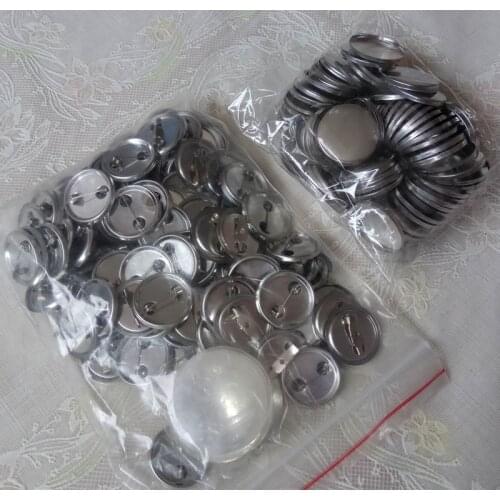 100PCS 25mm Metal Back Badge Button Pins значки набор button maker Blank Raw Material pins buttons badges supplies parts