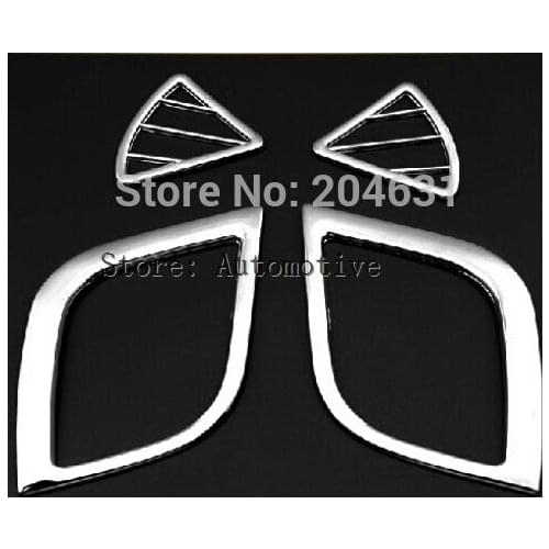 Car trim accessories ABS interior outlet decoration ring 4pcs for Hyundai Solaris Verna