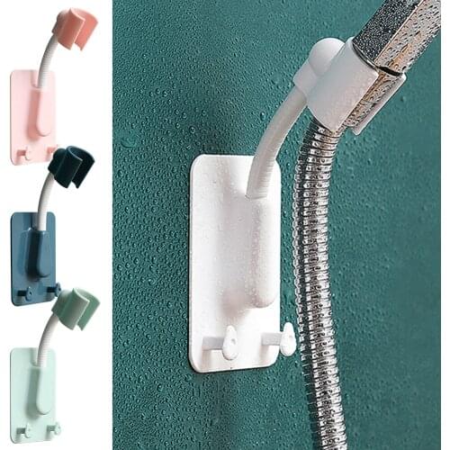 Suction Cup Shower Holder Adjustable Shower Head Holder Universal Bathroom Bracket Nozzle Base Stand Punch-Free 360°Rotation