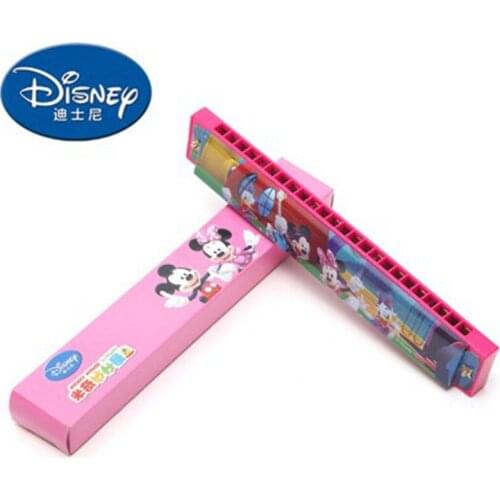 Disney Minnie Mickey Mouse Harmonica Toy Musical Instrument Childrens 24-hole harmonica