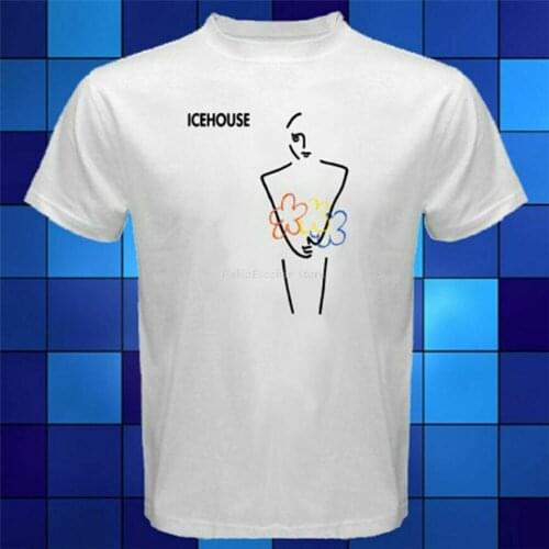 New Icehouse Man Of Colours Rock Band White MenS T Shirt Size S - 3Xl M Xl 2Xl 8Xl Tee Shirt men summer t-shirt brand tops