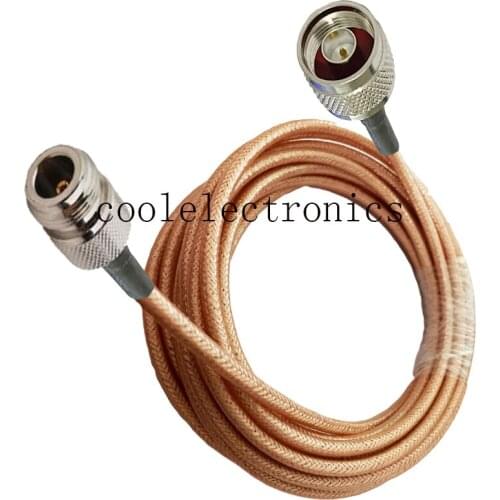 N Female Jack to N Plug Male Connector RG400 Double Shielded Copper Braid RF Coaxial cable 50ohm 10/15/20/30/50CM 1/2/3/5/10M