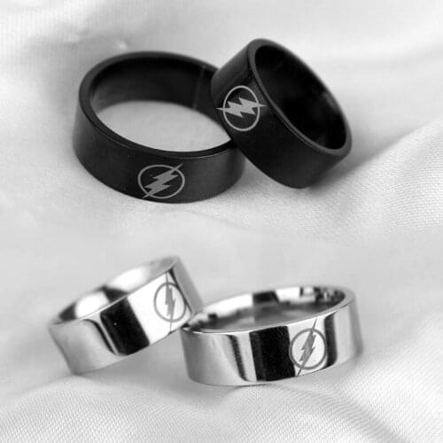 New Creative Hollow Out Lightning Ring Fashion Mens and Womens Silver Flash Ring Trend Personality Lovers Valentines Day Gift