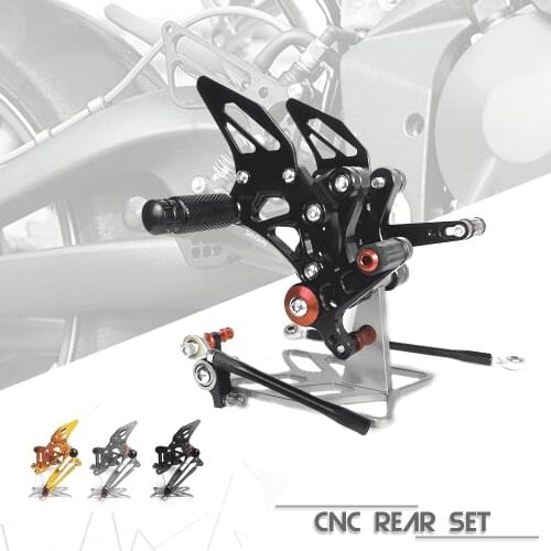 Motorcycle Accessories CNC Aluminum Footrest Rear Sets Adjustable Rearset Foot Pegs for DUCATI 1098 848 1098S 848 EVO 1198