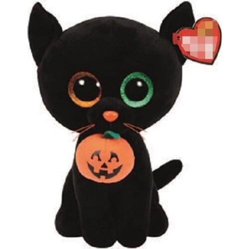 Ty Shadow The Black Cat Plush Animal Toys Stuffed Halloween Special Gift Medium Size 25cm