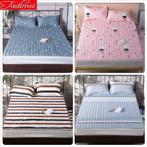 Adult Kids Child Bed Cover Bedspreads Soft Quilted Mattress Topper for Sofa Pads Winter Coverlet 120x200 150x200 180x200 200x200
