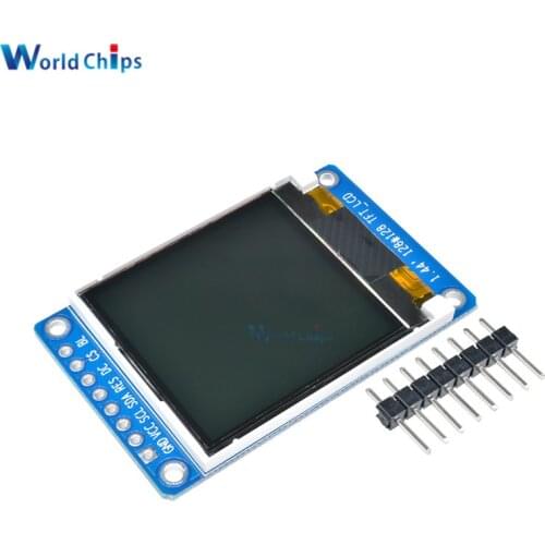 1.44" inch Serial 128x128 ST7735S Full Color TFT LCD Display Module 8 Pin SPI Serial Interface Replace OLED 3.3V Power Input