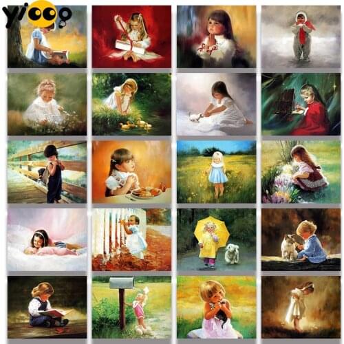 Full Square Drill Diamond Painting Cross Stitch 5D Embroidery Girls Childhood Diamond Mosaic Rhinestone Home Decor Gift