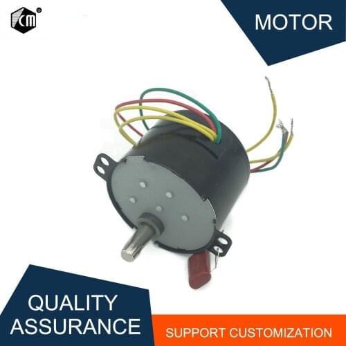 Synchronous AC Reduction Gears Motor 24V/220V CW/CCW Mini Gear Motor 1-50rpm Permanent Magnet 6-10W Reducer AC Motor