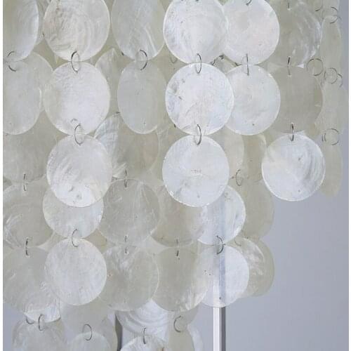 Modern Nordic Natural shells floor lamp Bedroom dining room standing Shell lamps