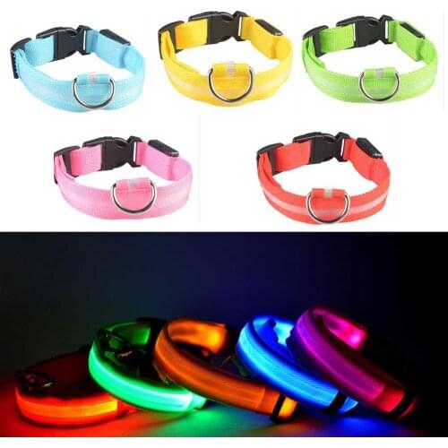 LED Pet Dog Collar for Small Medium Large Dogs Neck Strap Dog LED Flashing Collar Pet Dog Collar Dog accessories collar perro