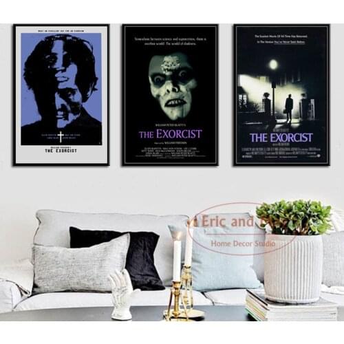 The Exorcist Classic Horror Movie Poster And Print Wall Art Canvas Pictures Painting Hot Retro Style Aesthetic Room Decor Quadro