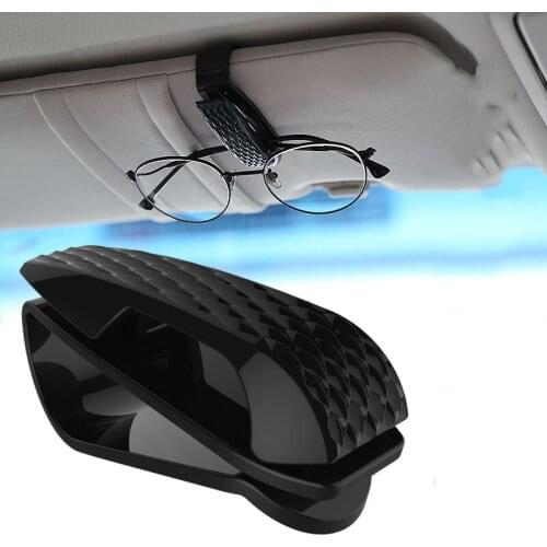 Universal Portable Car Glasses Cases Ticket Card Clamp Car Sun Visor Sunglasses Holder ABS Eyeglasses Holder Auto Accessories