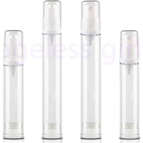10/50/100pcs 5ml 10ml 15ml Vacuum Spray Bottle Fine Mist Spray Airless Pump Emulsion Bottles