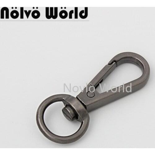 10-50 pieces 42*12mm 1/2" inner old silver color retro style chain hanger metal snap hook for DIY bag purse fitting