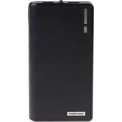 2021 New Dual USB Power Bank 6x 18650 External Backup Battery Charger Box Case For Phone