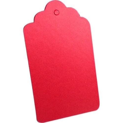 4X 7Cmdiy Red Flower Gift Box Blank Tag Baking Gift Message Card Bookmark Label