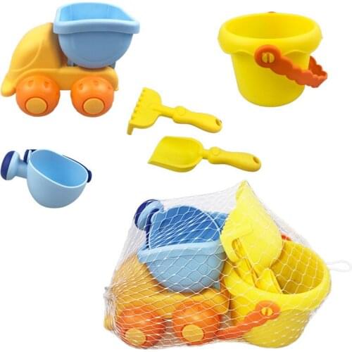 5Pcs/set outdoor beach toy kids soft rubber play sand tools summer children playing with sand toys
