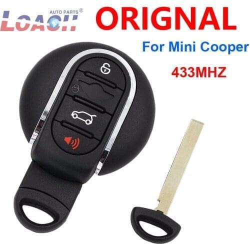 5pcs/lot 4Button 3Button Remote Smart Car Key 433Mhz for BMW Mini Cooper 2007-2014 with Insert Key IDGNG