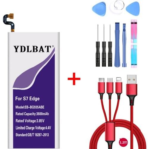 YDLBAT 3600mAh EB-BG935ABE Battery for Samsung GALAXY S7 Edge G9350 G935FD SM-G935F