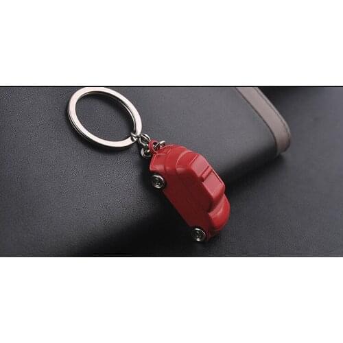 FREE SHIPPING BY DHL 200pcs/lot 2015 New Hot Selling Red Metal SUV Car Model Keychains Zinc Alloy Car Shaped Keyrings for Gifts