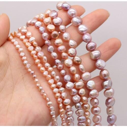 Natural Freshwater Pearl High Quality Cross-Hole Loose Beads For Jewelry Making DIY Bracelet Earring Necklace Accessory