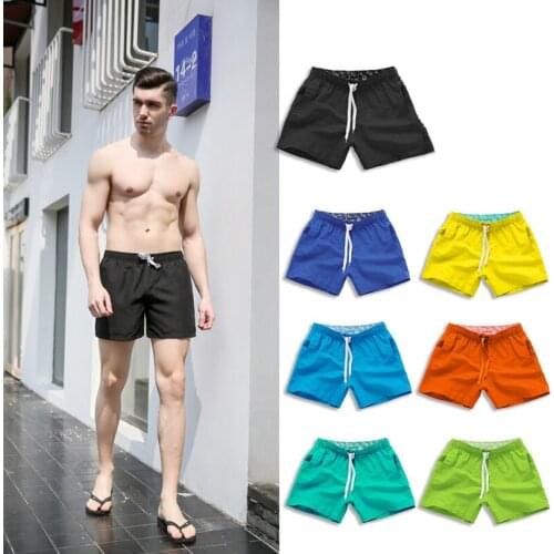 CKAHSBI Quick Dry Swimming Shorts For Men Swimwear Mans Swimsuit Swim Pocket Trunks Summer Bathing Beach Wear Surf Boxer Briefs