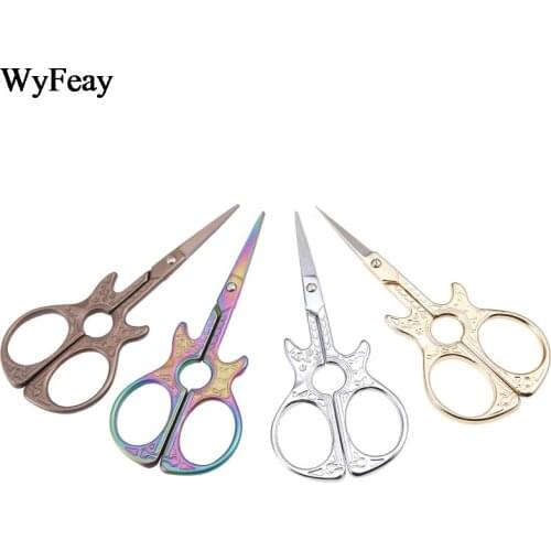 Guitar Scissor Handicraft Embroidery Fabric Cross-stitch Retro Classic Vintage Antique Tailor Sewing Scissors Craft Vintage