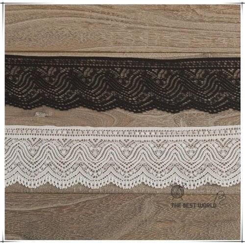 Hot sale 5 cm high quality black and white stretch lace DIY dress wedding dress underwear material