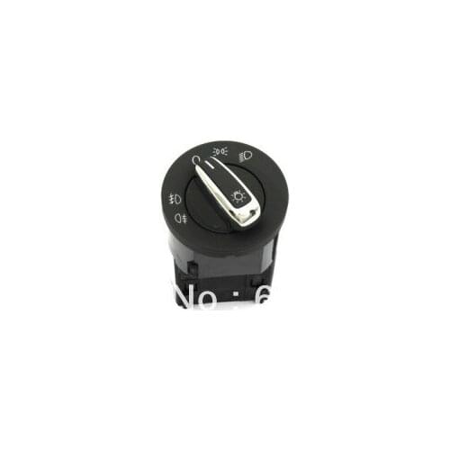 Chrome Euro Headlight Switch For VW Volkswagen Polo 9N2 / 9N3