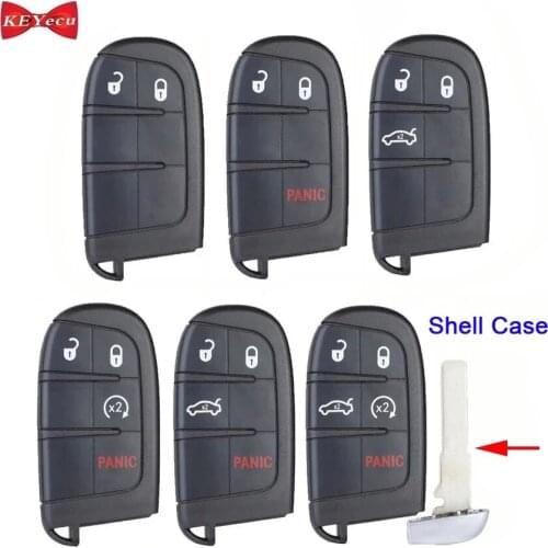 KEYECU for Jeep Compass Renegade 2016 2017 2018 2019 2020 Remote Key Shell Case Fob for M3N-40821302