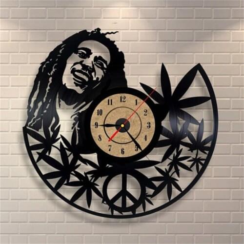 12Inch Quartz Wall Clock Antique Style Large Decorative Wall Clocks Vinyl Record Clock Living Room Art Watch