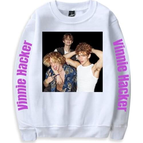 WAWNI Vinnie Hacker Sweatshirts Womens Men O-neck Cosplay Sweatshirt Pullover Harajuku Breathable Oversized Round Neck 2021