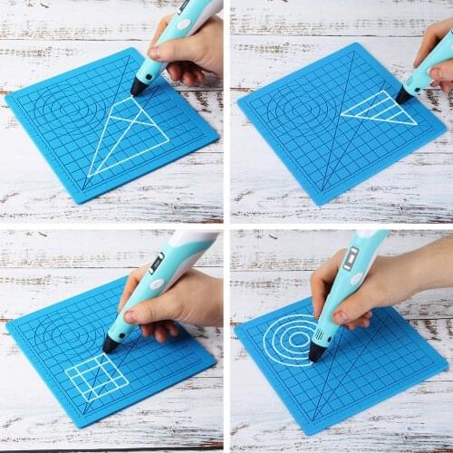 Smartlife 3D Printing Pens Design Mat Silicone Drawing Mat 3D Printing Tool Drawing Pad Set 3D Printing Pen Accessory