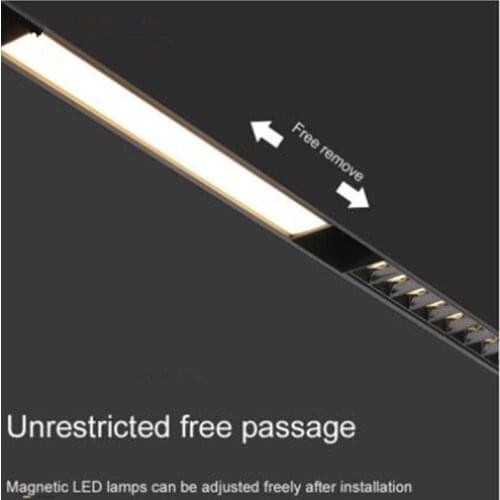 Suspended LED Track Lighting 10W 15W 20W 25W 30W Magnetic LED Linear Light Flood Light Ceiling Lamps Rail Spotlights AC85-265V