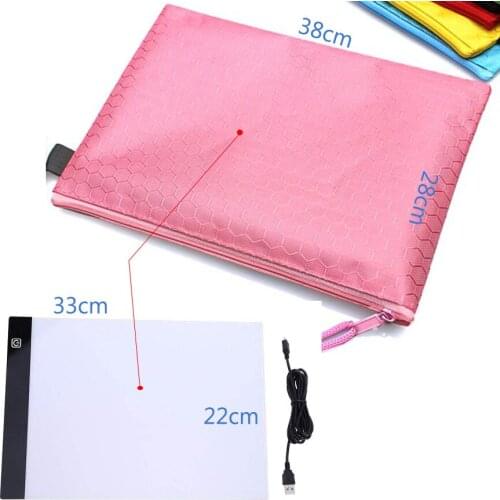 A4 led lightpad bag daimond painting Accessories storage holder Carry Case Holder Handbag Zipper forEmbroidery mosaic tools gift