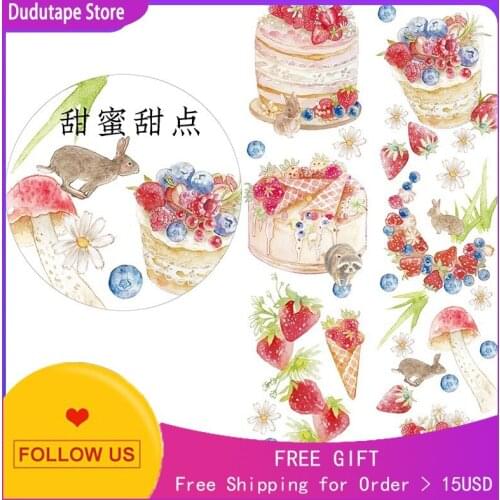 Fat Snake Washi Tape Tool Journal Sticker Sweet Dessert