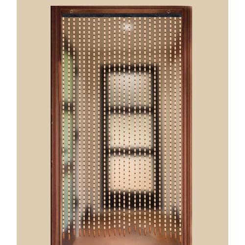 27 Line Classic Wooden Bead Curtains 175x90cm Fly Screen Hanging Strips Wooden Beans Curtain Divider For Home Door Porch Window