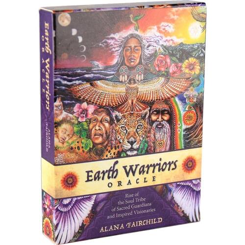 Earth Warriors Oracle Deck Tarot Rise of the Soul Tribe of Sacred Guardians and Inspired Visionaries Cards Game Goard Game Toy