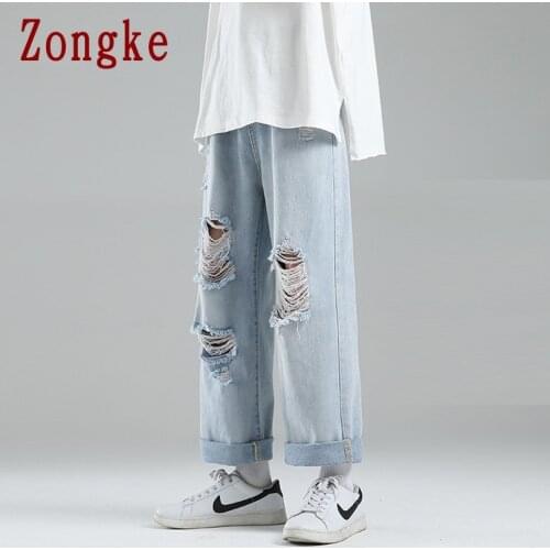 Zongke Ripped Jeans For Men