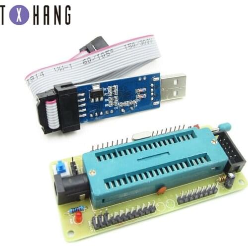 1set ATMEL For ATMEGA16 ATmega32 AVR Minimum System Board + USB ISP USBasp Programme