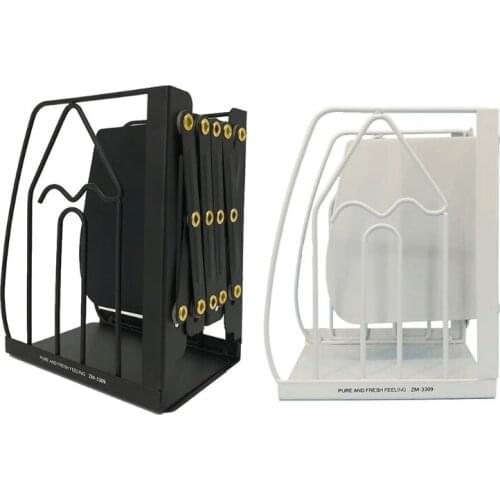 1 Set Unique Hollow-out Bookends Stretchable Metal Book Ends for Home Office Book Shelf Holder Home Decorative Bookends