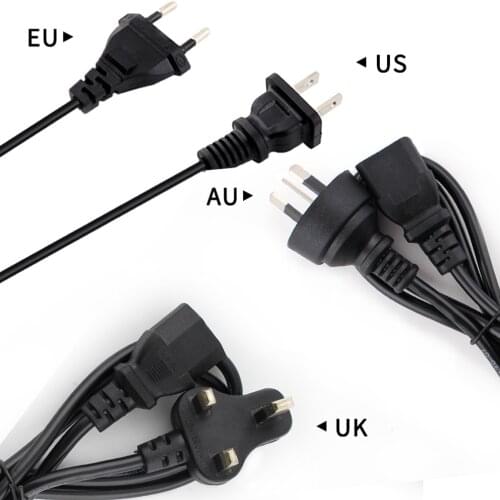 1 PCS Universal Power Cable UK Plug / EU Plug / US Plug / AU Plug Speaker Connector for Desktop Printers Monitors computer