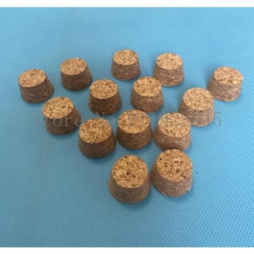 100pcs Top DIA 7.5mm to 30mm Wooden Cork Lab Glass Bottle Stopper Kettle Pudding Bottle Cork Cap Burette Tube Wood plug