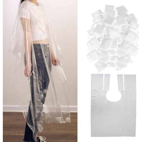 200x Waterproof Disposable Hair Cutting Cape Salon Gown Salon Barber Capes