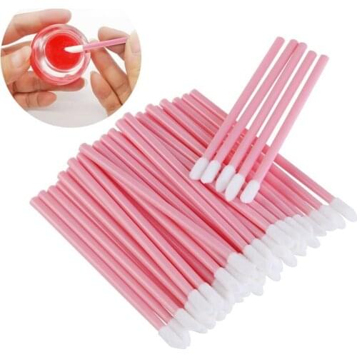 50PCS Disposable Lip Brush Mascara Applicato Accessories lip gloss Wands Applicator Lipstick Best Make Up Cosmetic Tools