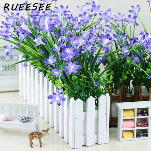 56Heads/Artificial flowers silk DIY orchid family outdoor garden wedding decoration flower Home Decor Flowers Rose Gifts