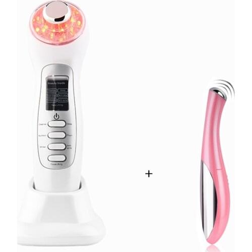 7 in 1 Beauty Inside Skincare 3mhz Ultrasonic Vibration Massage Photon Skin Aging Therapy Galvanic Ion Face Beauty Machine