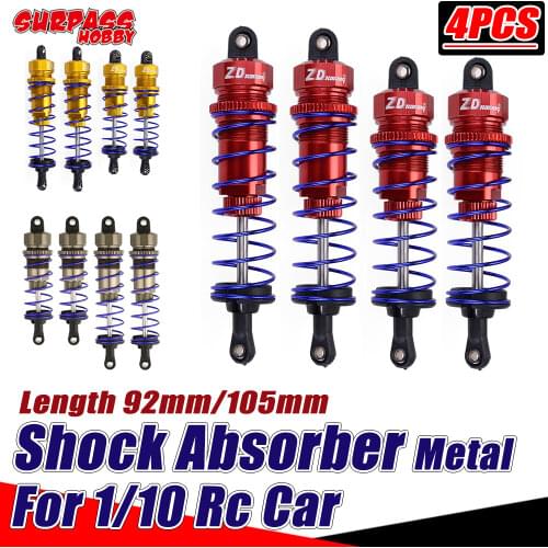 SURPASS HOBBY ZD 4PCS Shock Absorber 92mm 105mm Oil Absorber Damper Suspension for 1/10 RC Car Buggy Truck Crawler Scx10 Traxxas