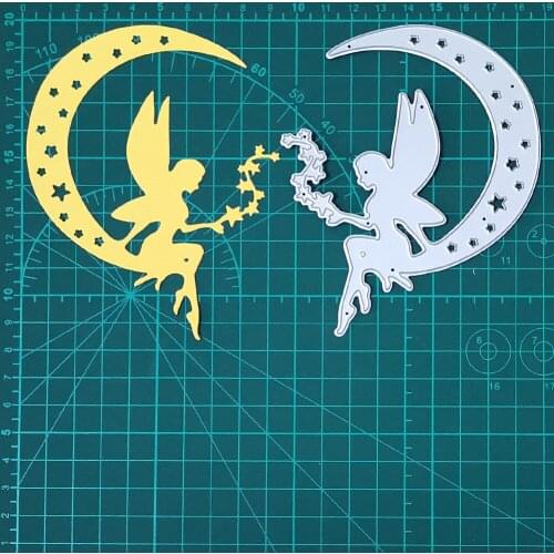 Angel & Moon& Stars Rattan Metal Cutting Dies For Stamps Scrapbooking Stencils DIY Paper Album Cards Decor Embossing 2020 New